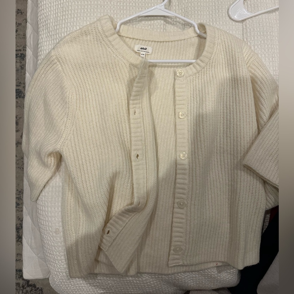 Aerie Short Sleeve Cardigan